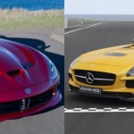 Confruntarea a doi titani: Viper SRT vs Mercedes SLS AMG (video)
